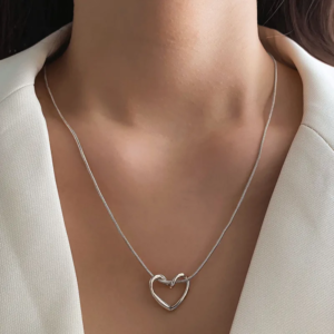 Geometric Heart Necklace
